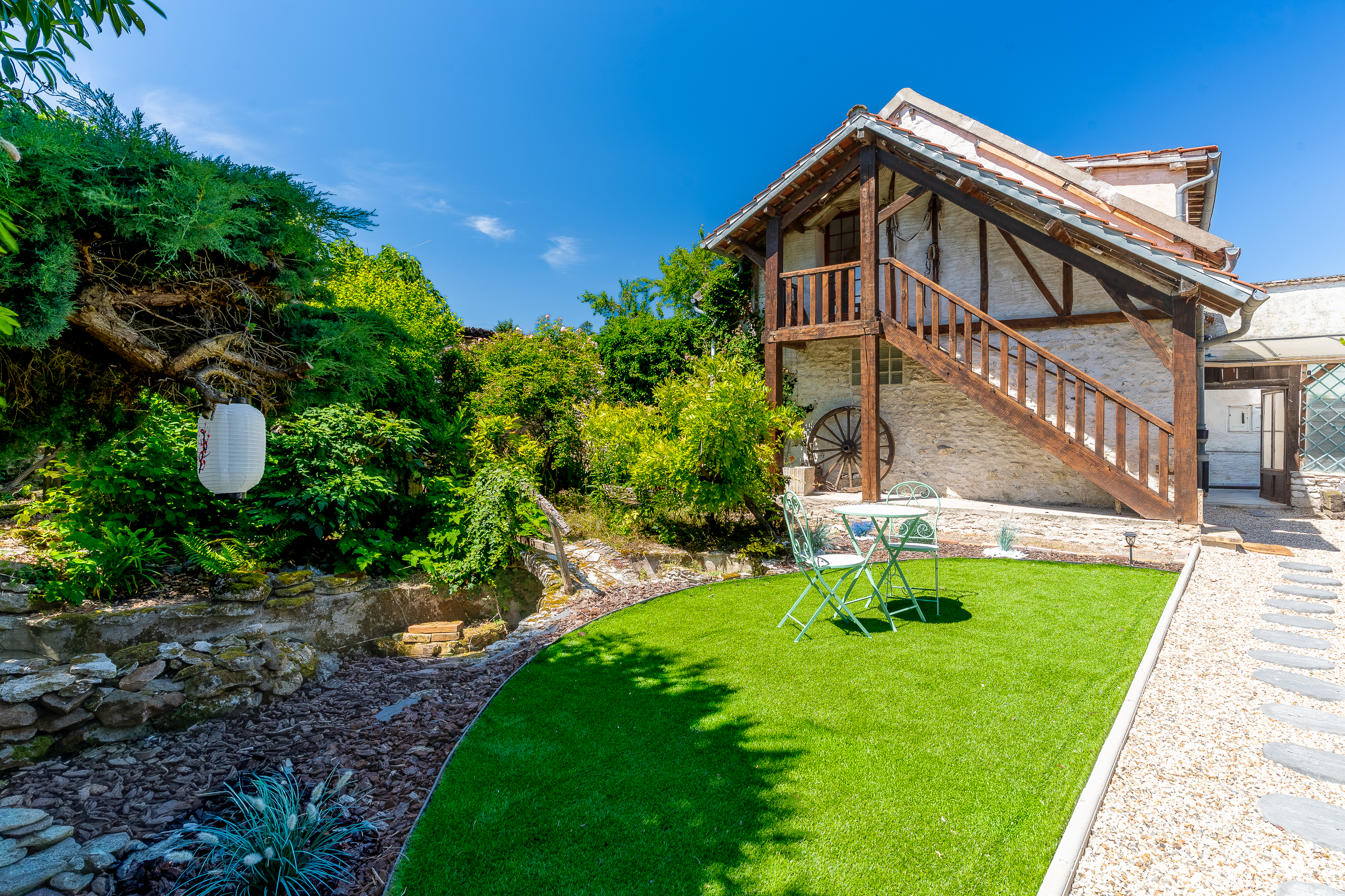 Maison normande et jardin